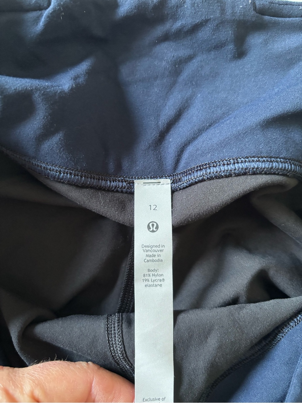 Lululemon Nulu Colour Block High-Rise Tight 25" Black / True Navy #168 - Picture 7 of 8